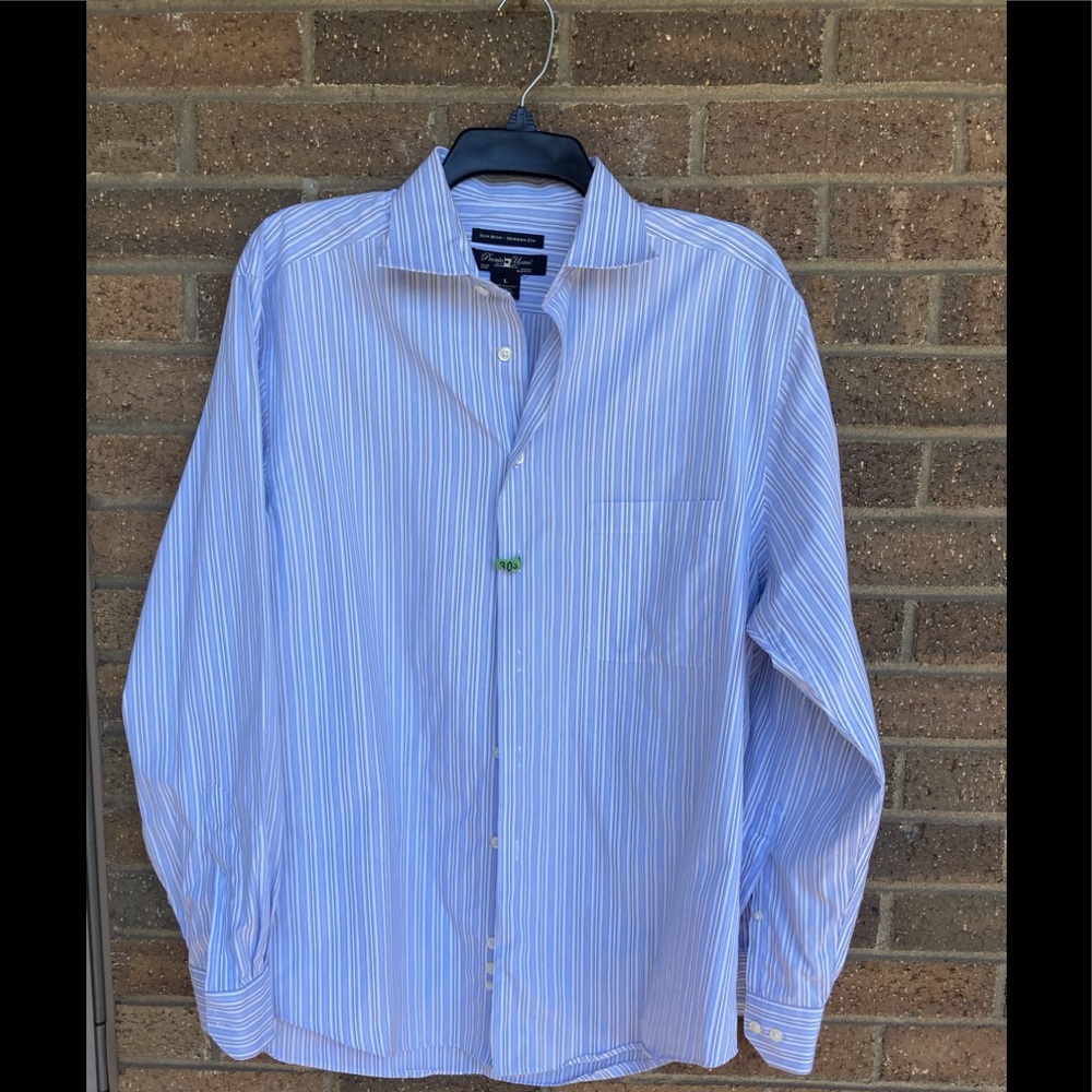 Men’s Pinstripe Dress Shirt, L